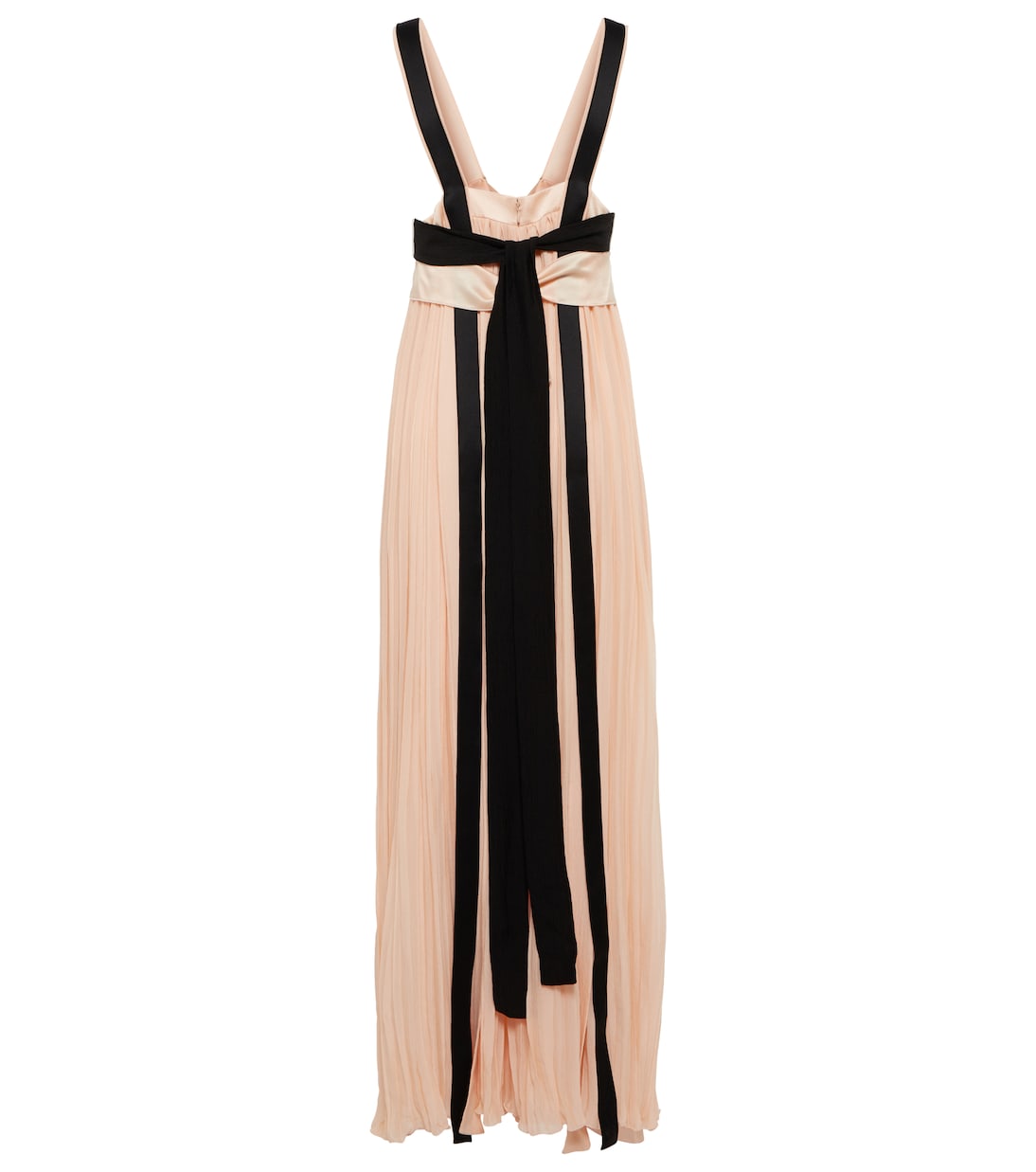 Silk satin and gauze maxi dress | Chloé