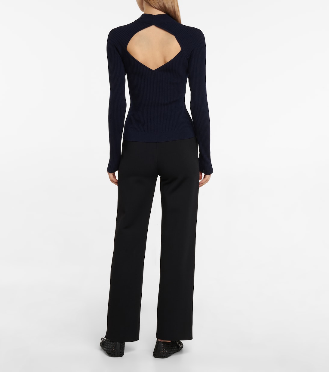 Top in misto lana a coste | Alaïa
