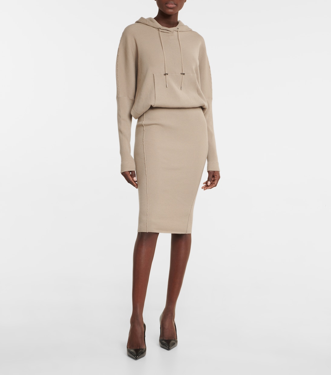 Robe sweat-shirt en cachemire mélangé | Tom Ford