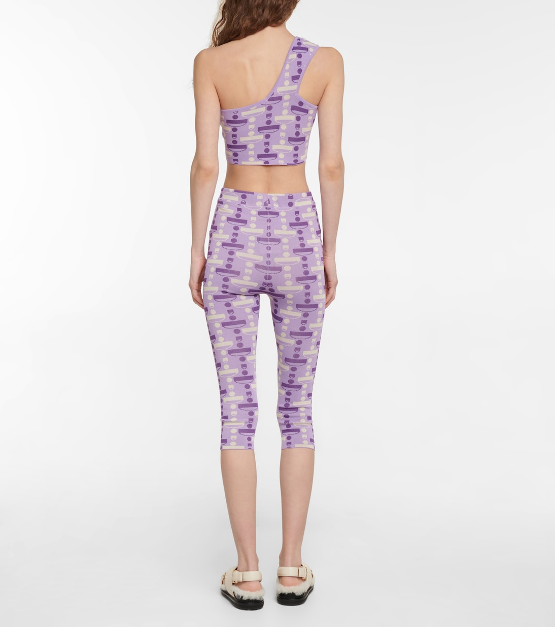 Jacquard high-rise leggings | Dodo Bar Or