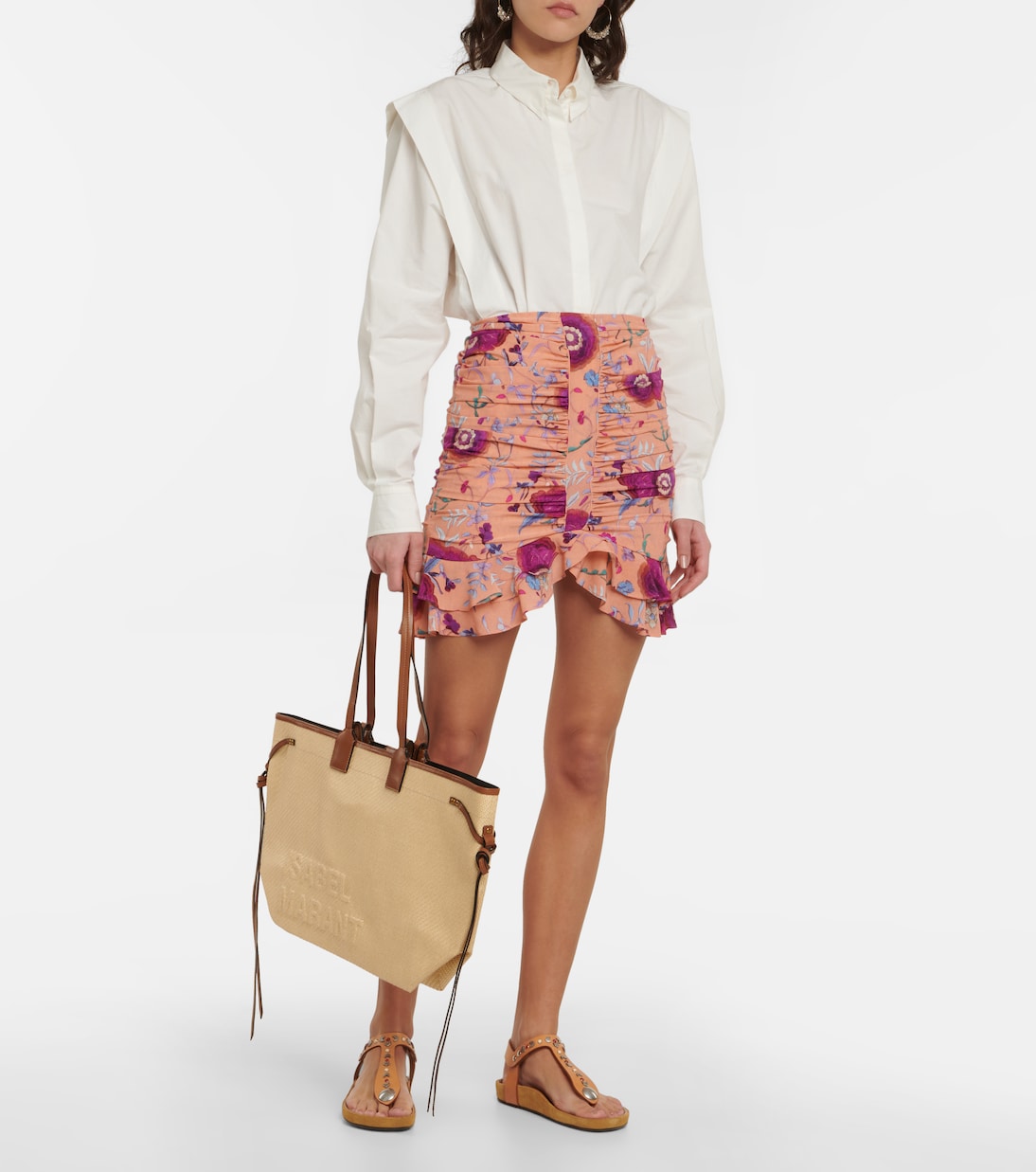 Minifalda Milendi en mezcla de seda | Isabel Marant