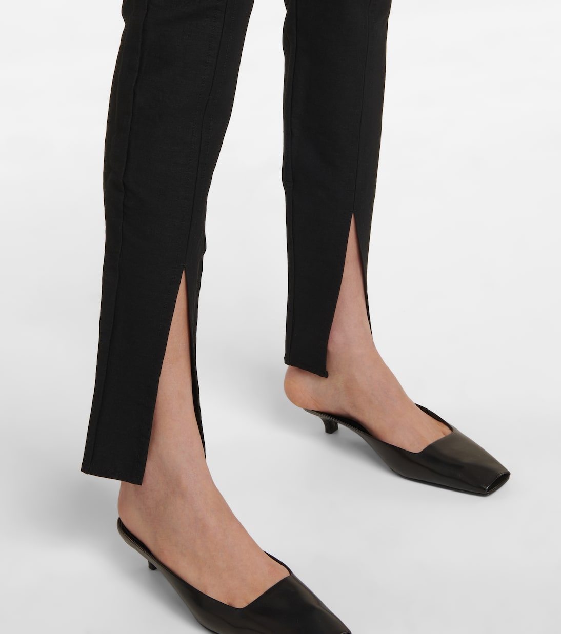 Split-cuff high-rise slim pants | Toteme