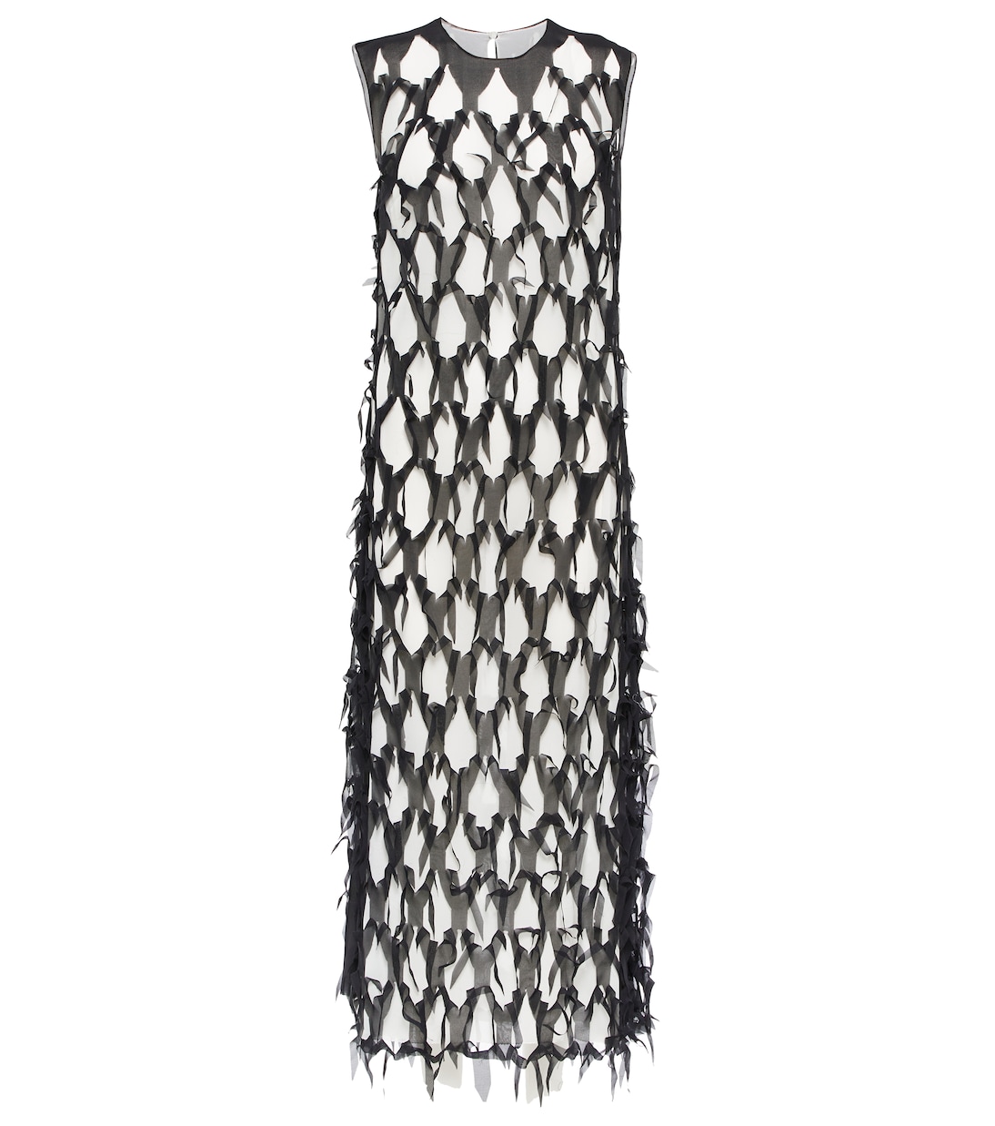 Ruffled silk-blend tulle midi dress | Maison Margiela