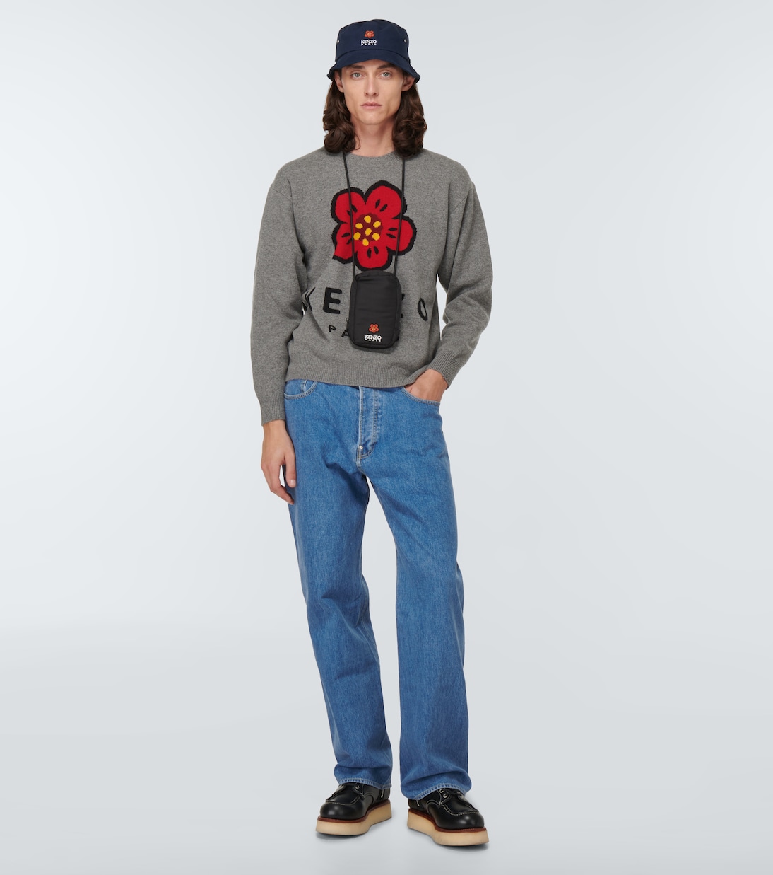 Jeans Suisen de tiro medio y pierna ancha | Kenzo