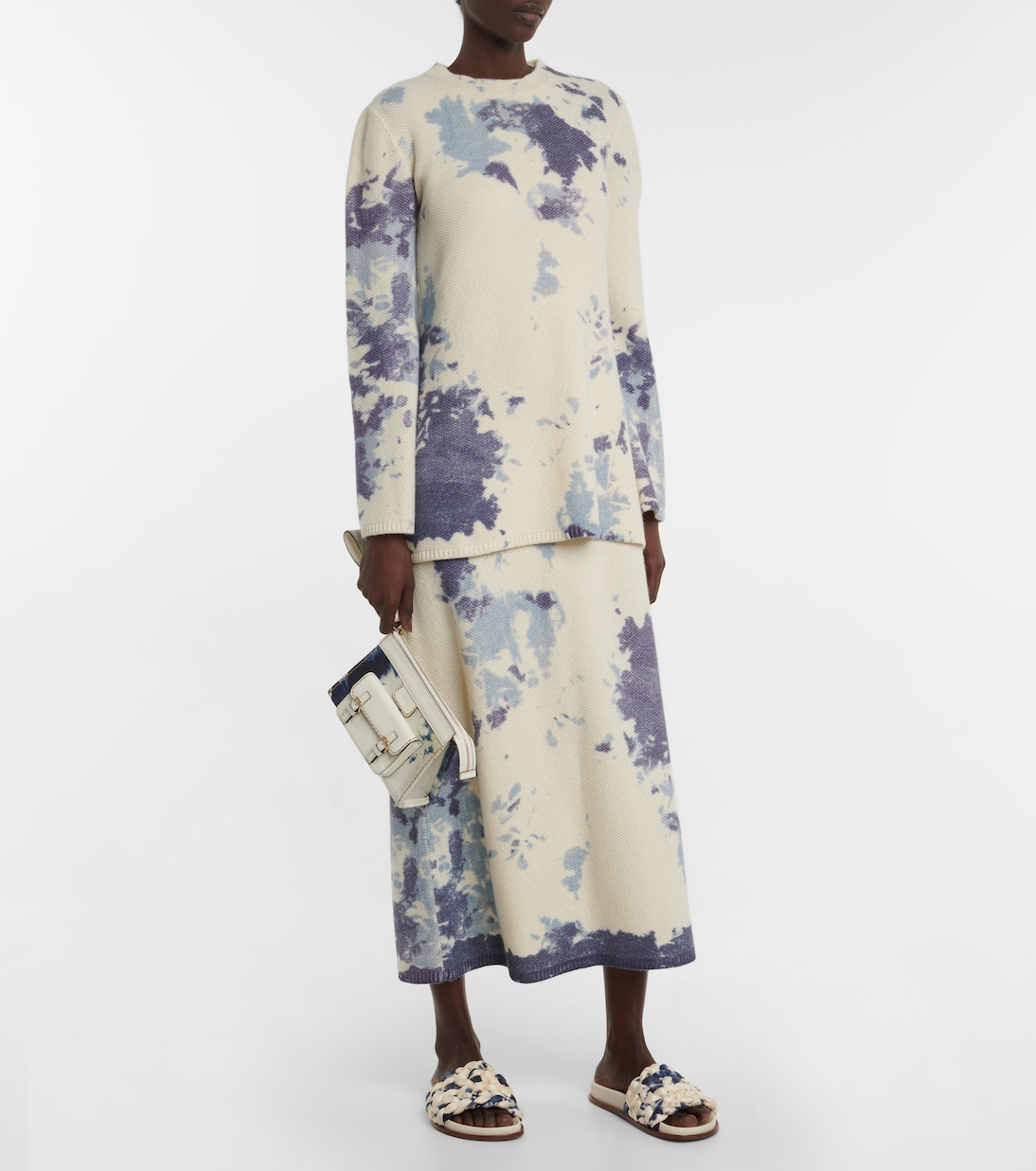 Miniabito tie-dye in cashmere | Chloé