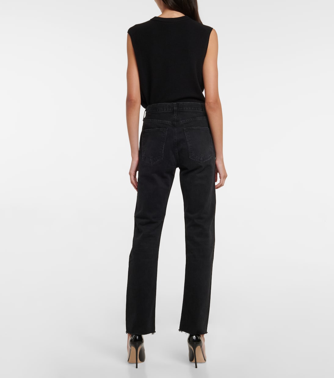 Cherie high-rise straight jeans | Agolde
