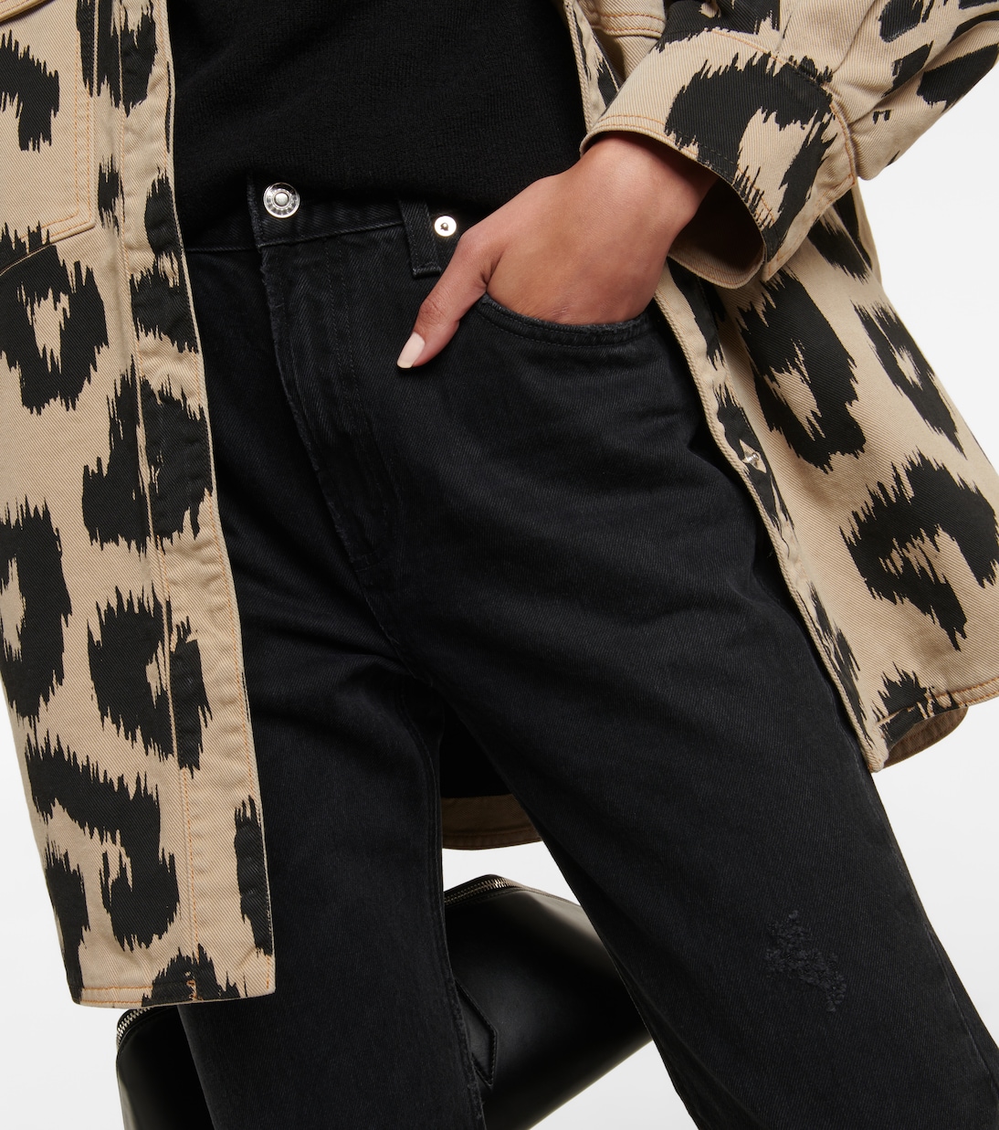 Cherie high-rise straight jeans | Agolde