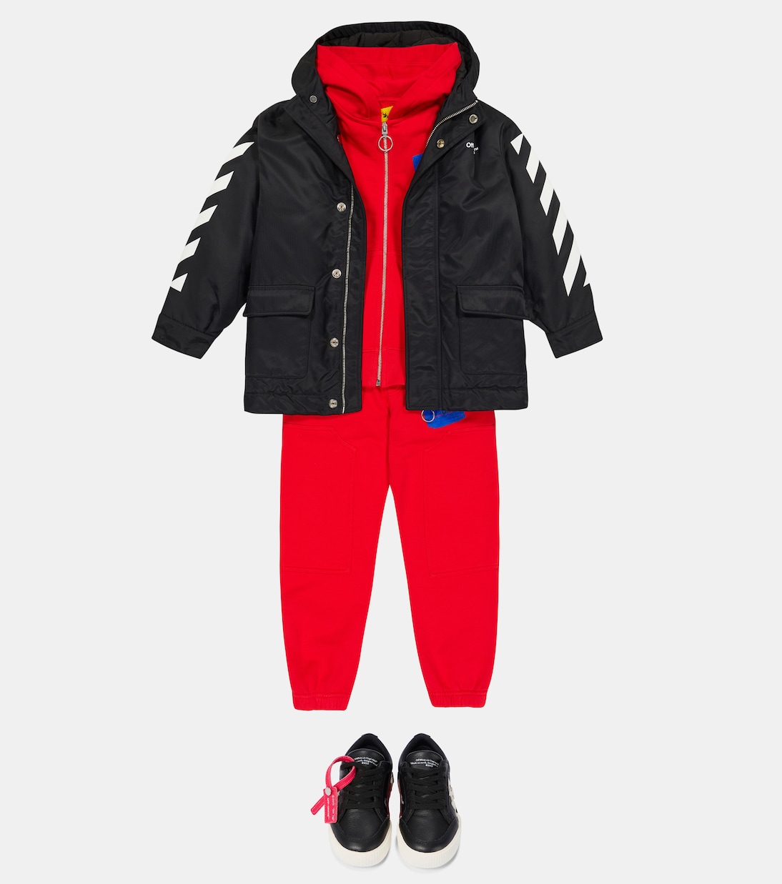 Cappotto in nylon con logo | Off-White Kids