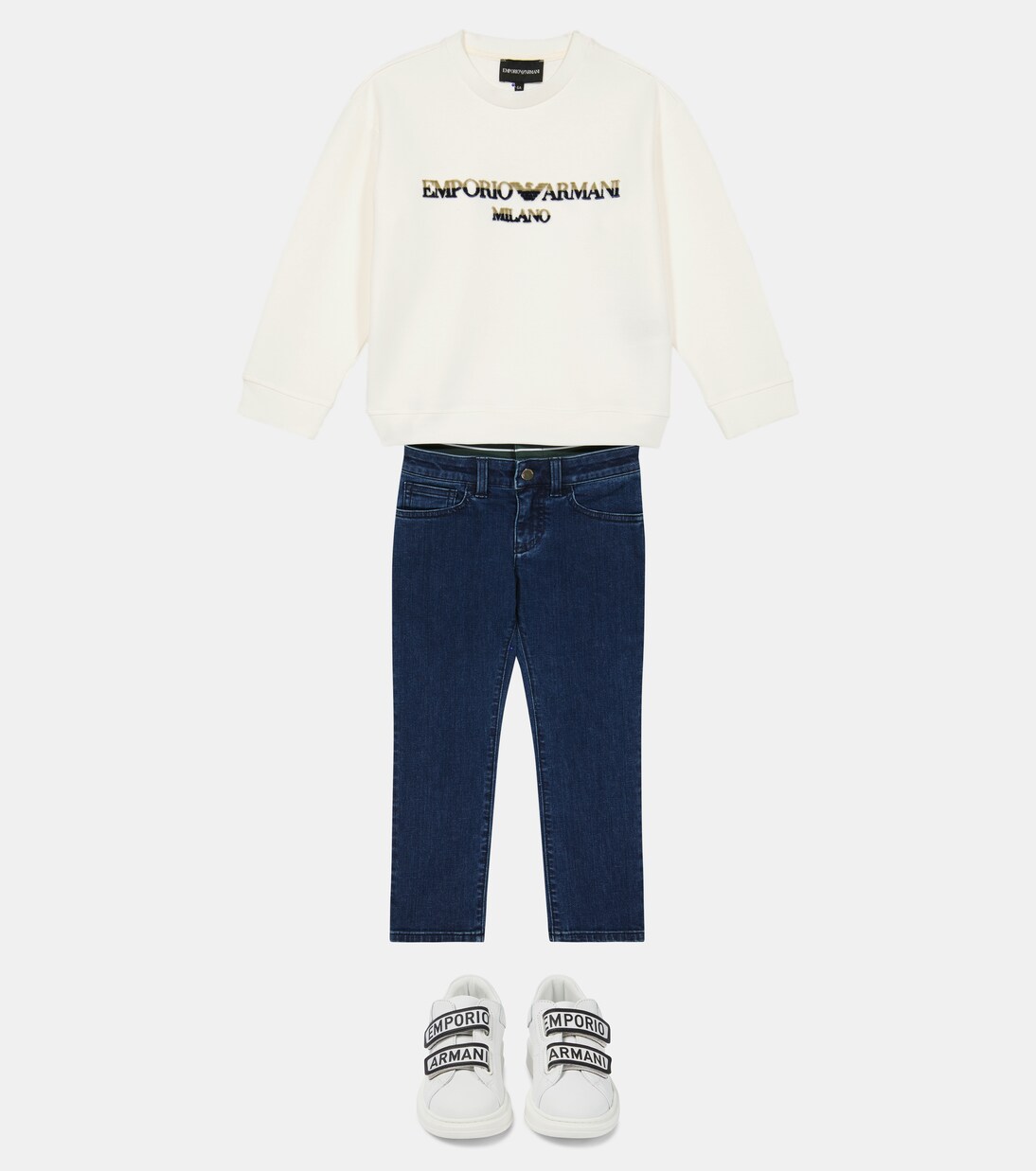 Sweatshirt aus einem Baumwollgemisch | Emporio Armani Kids