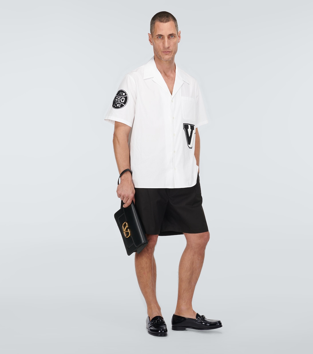 Shorts en sarga de algodón | Valentino