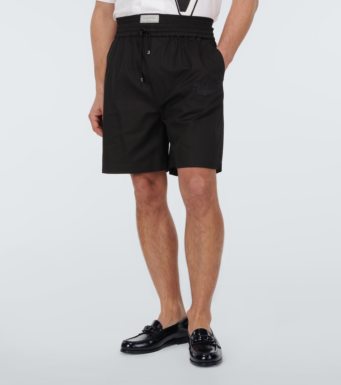 Shorts en sarga de algodón | Valentino