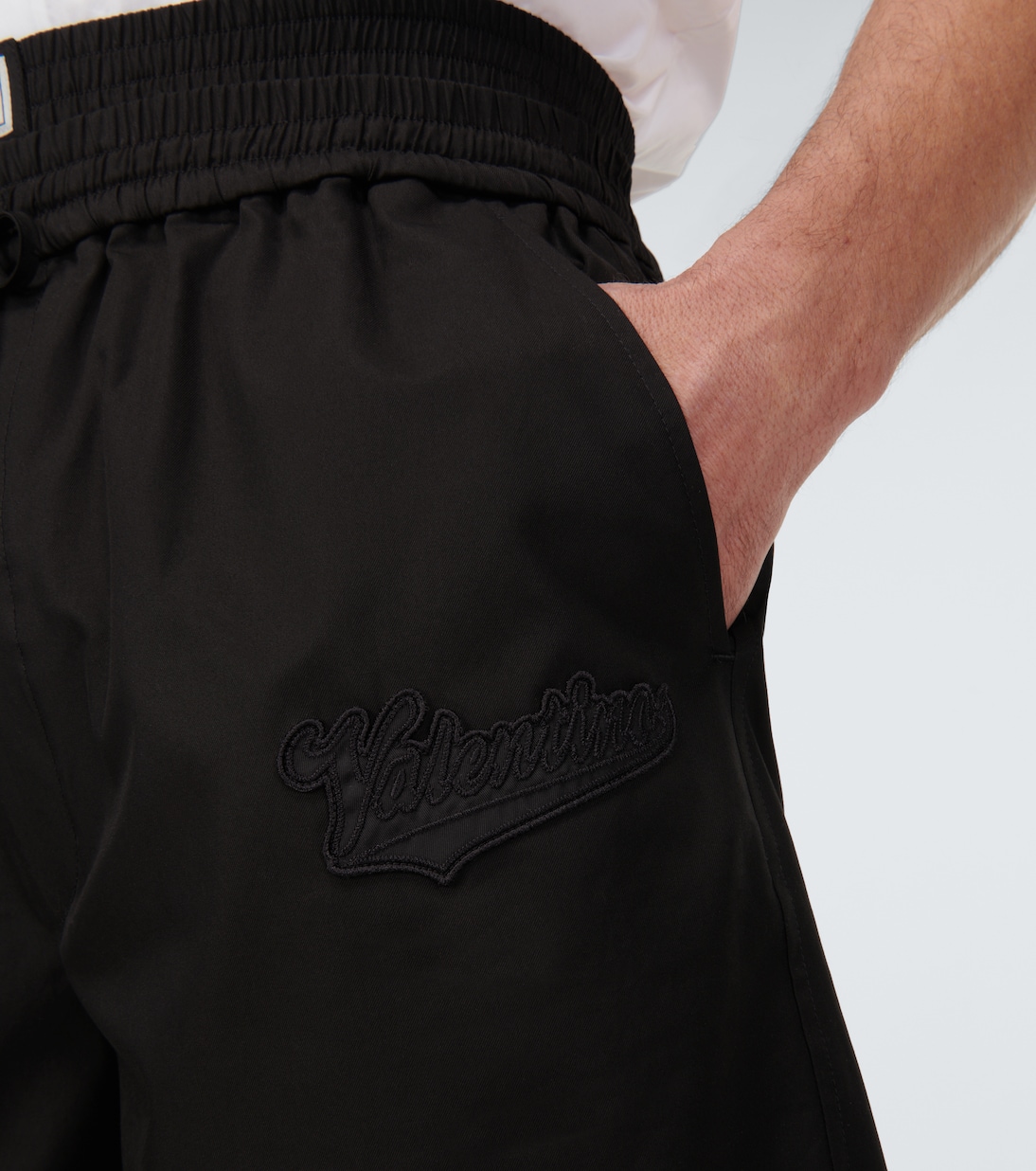 Shorts en sarga de algodón | Valentino