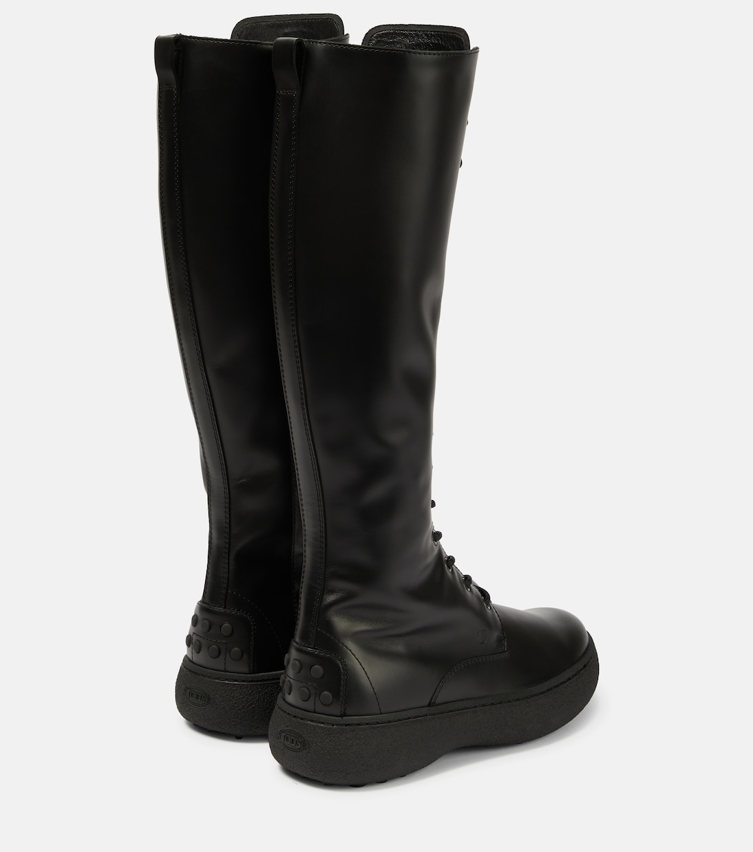 Botas altas de piel con cordones | Tod's