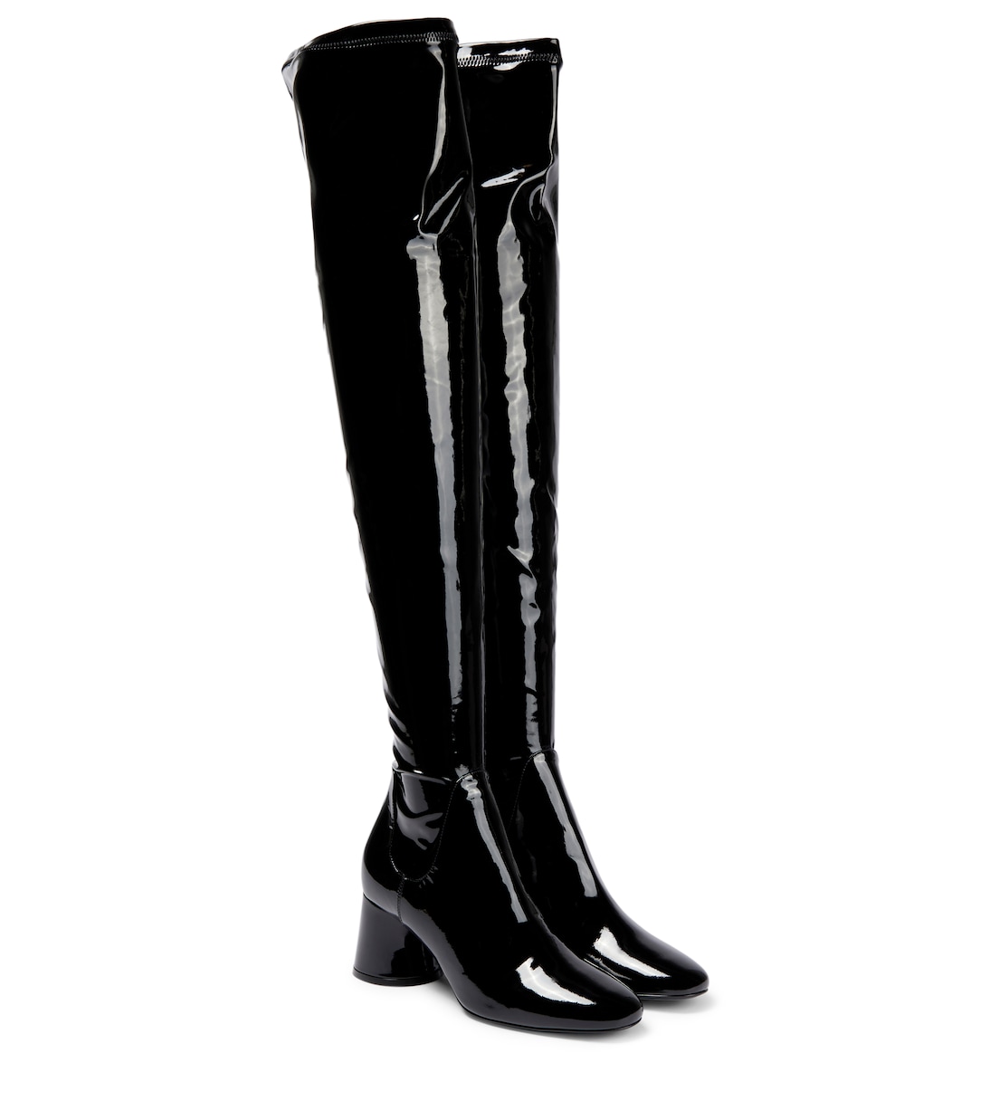 Wythe over-the-knee patent leather boots | Khaite