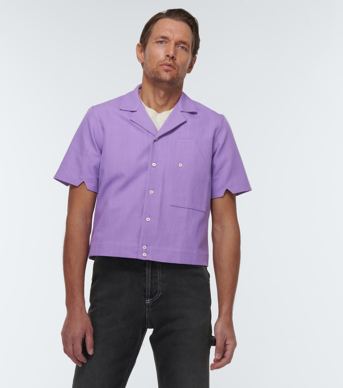 Camicia bowling in cotone e lino | Winnie New York