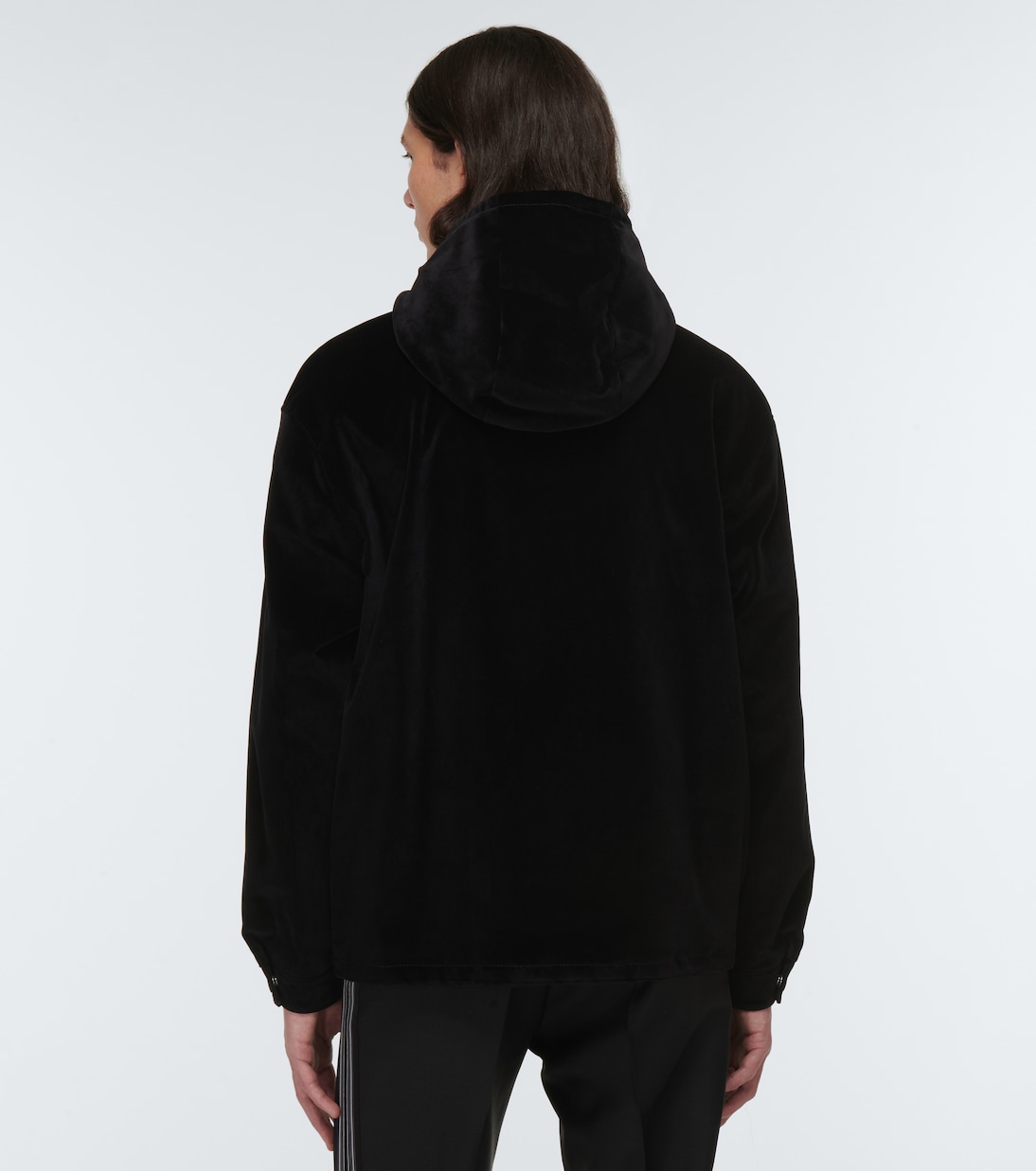 Kapuzenjacke aus Samt | Prada