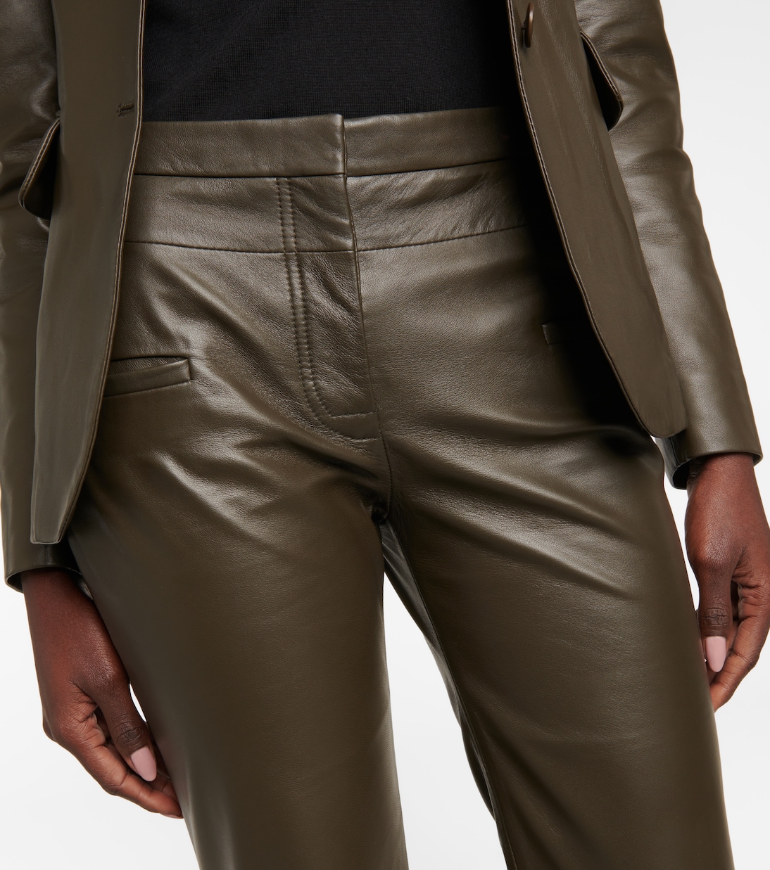 Serge leather bootcut pants | Altuzarra