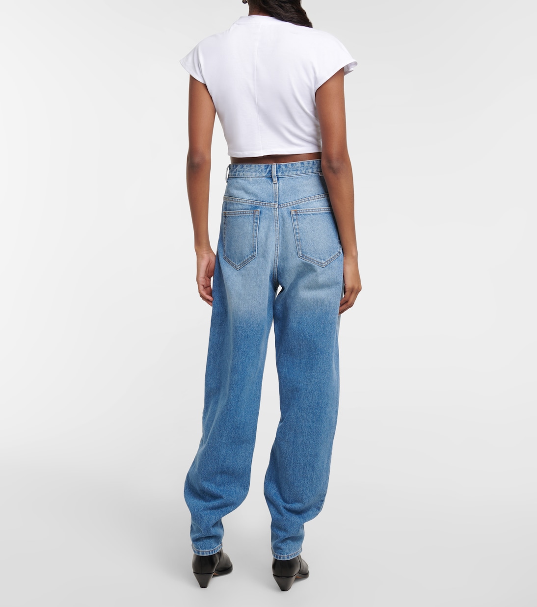 Jeans tapered Corsy de tiro alto | Marant Etoile