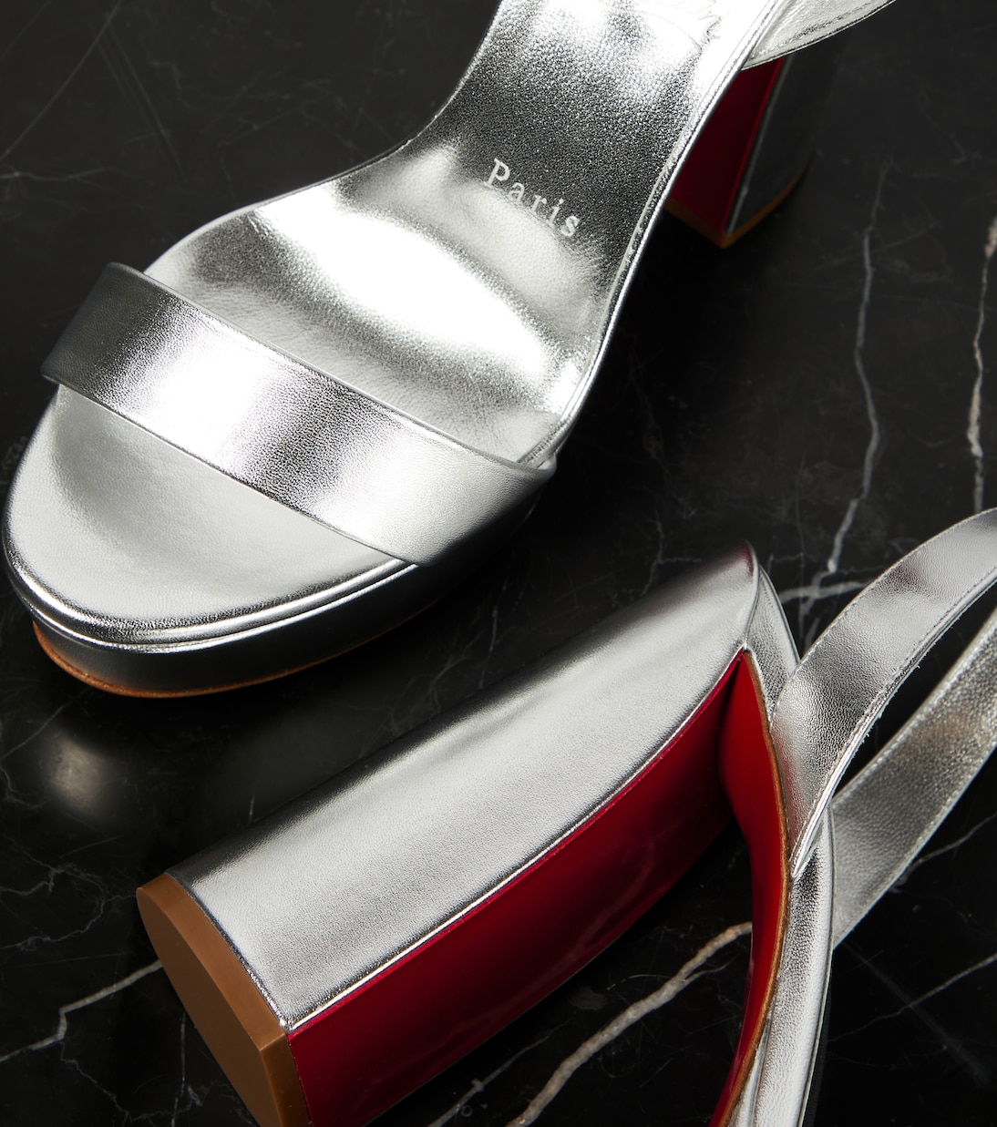 Sandales Movida Sabina à plateau en cuir | Christian Louboutin
