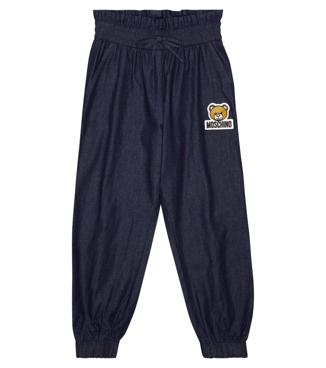 Jeans con orsetto ricamato | Moschino Kids