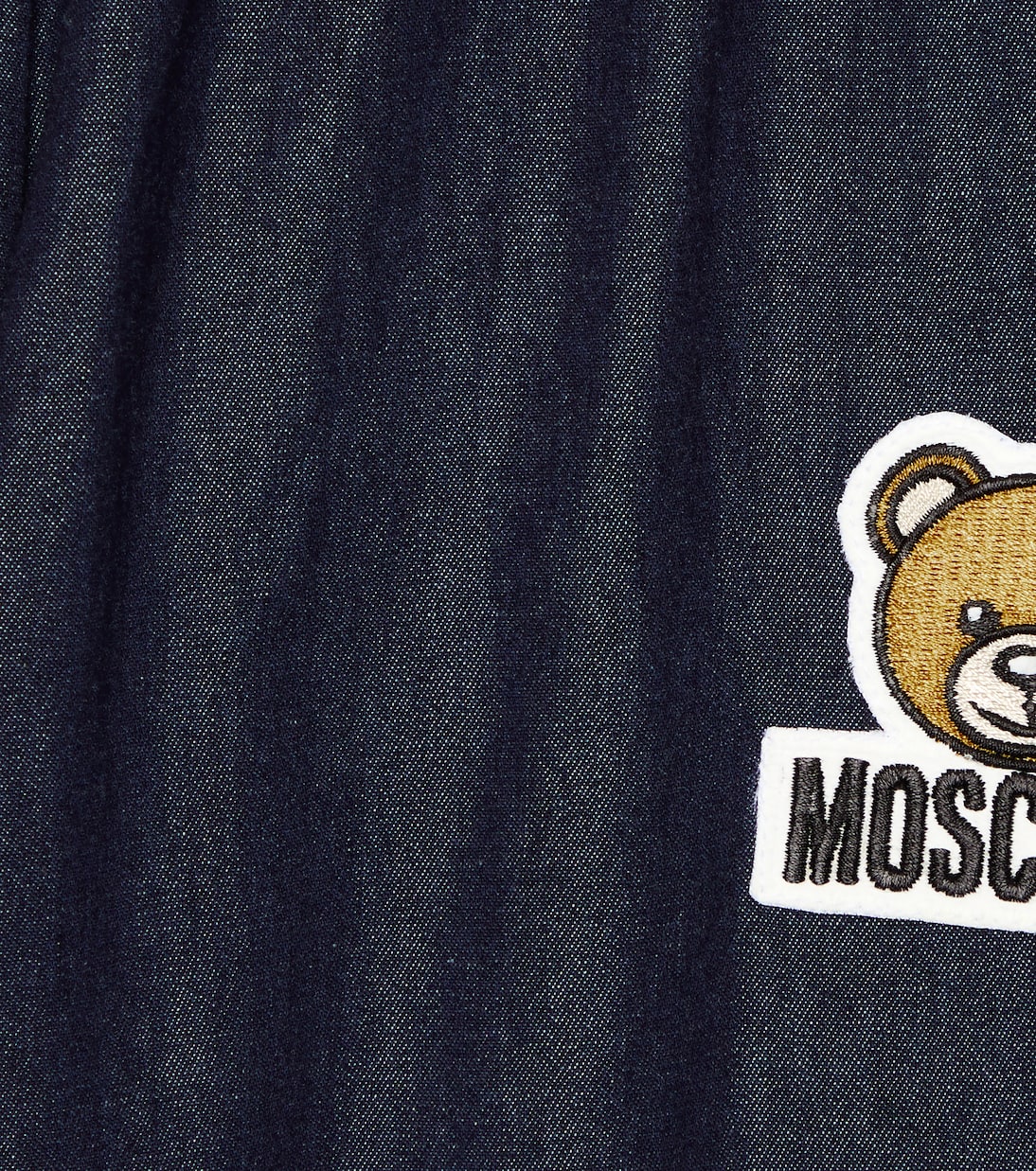 Jeans con orsetto ricamato | Moschino Kids