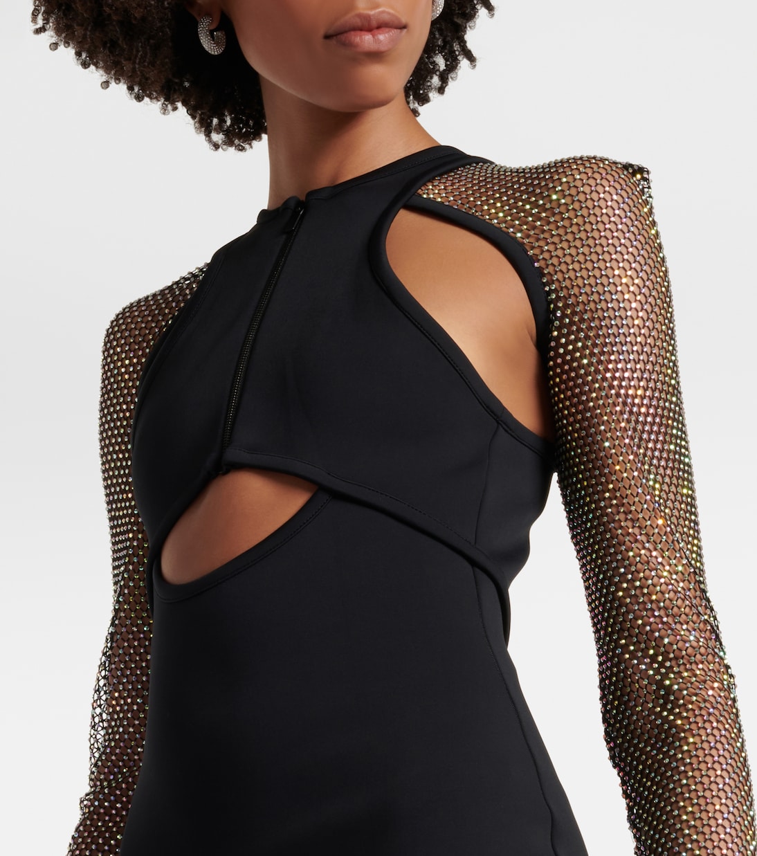 Abito midi asimmetrico con cut-out | David Koma