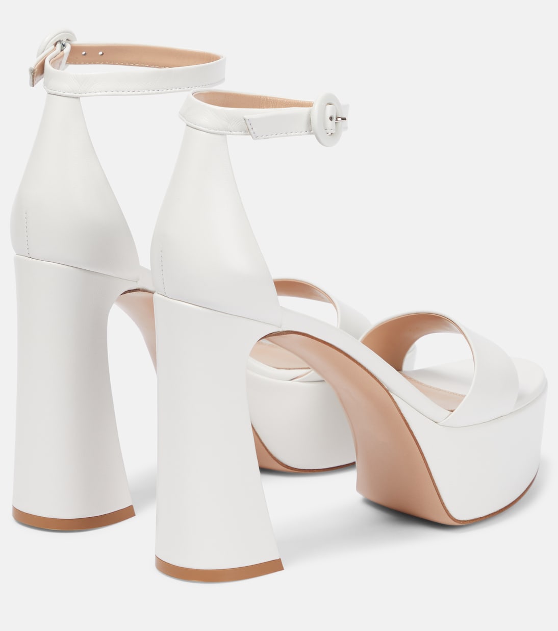 Bridal Plateausandalen Holly aus Leder | Gianvito Rossi