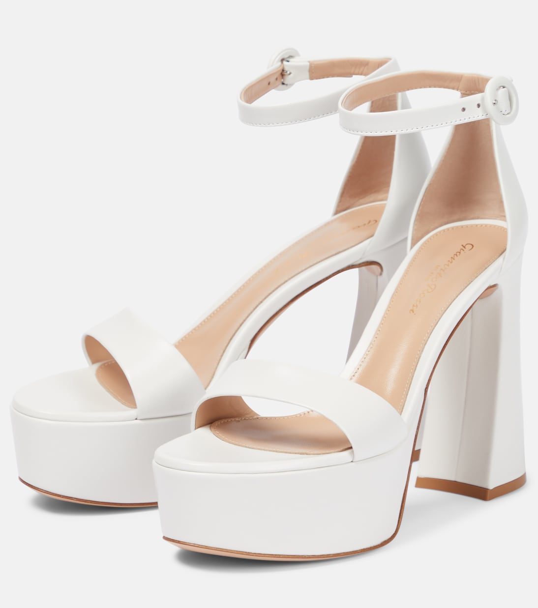 Bridal Plateausandalen Holly aus Leder | Gianvito Rossi