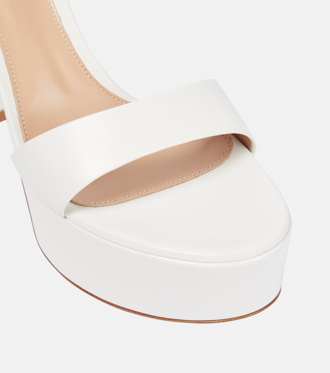 Bridal Plateausandalen Holly aus Leder | Gianvito Rossi