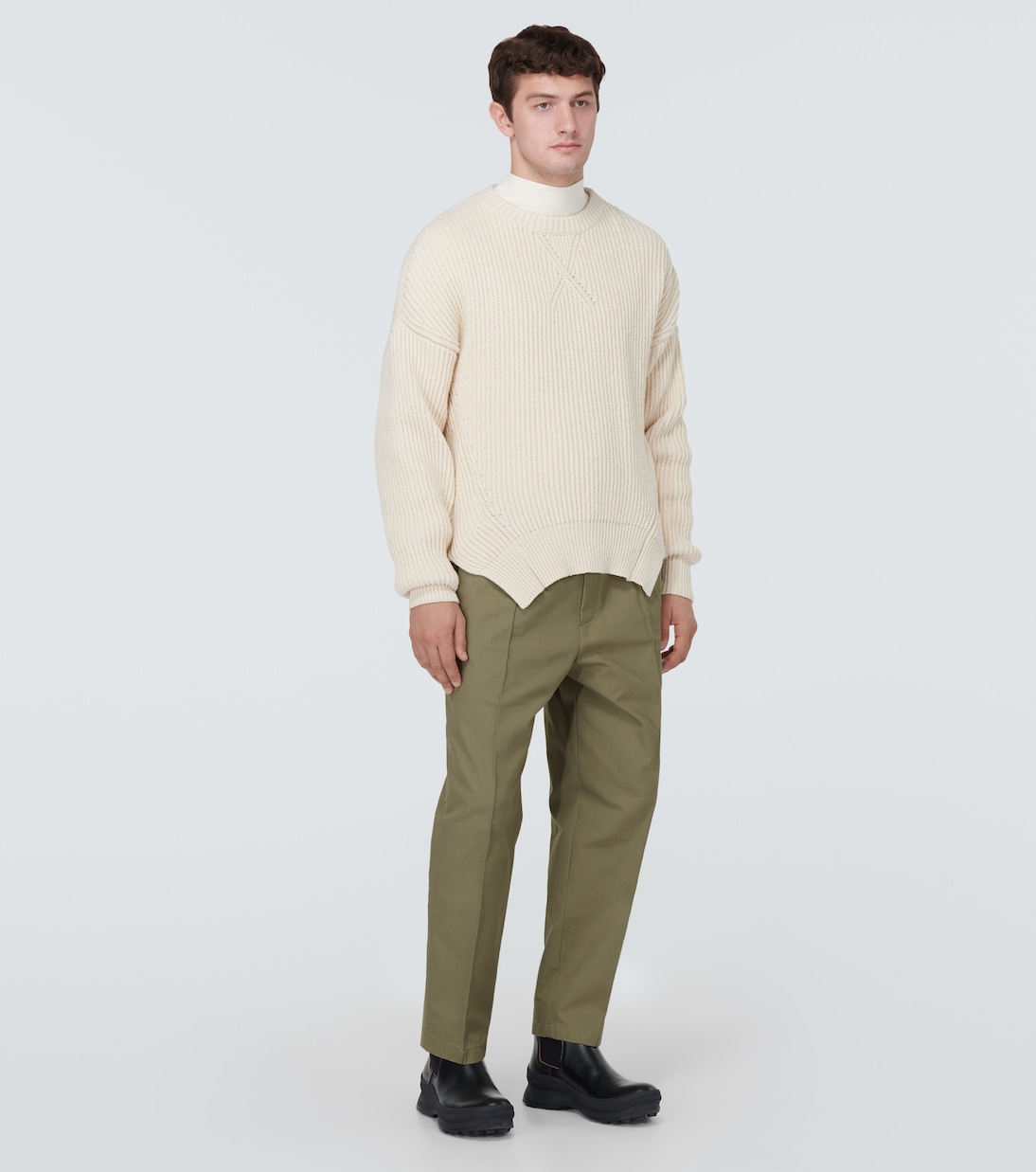 Pantalon droit en coton | Jil Sander