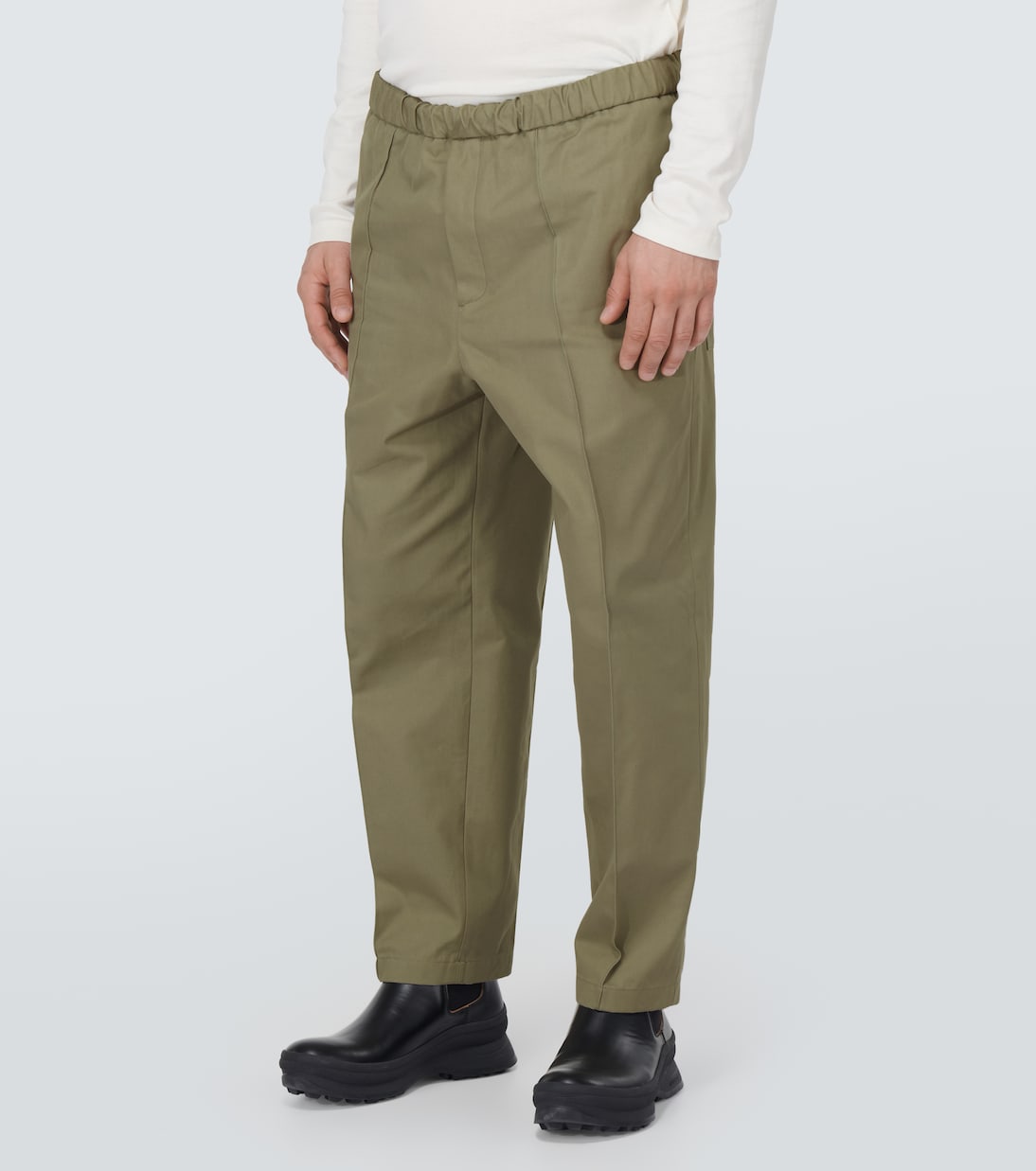 Pantalon droit en coton | Jil Sander