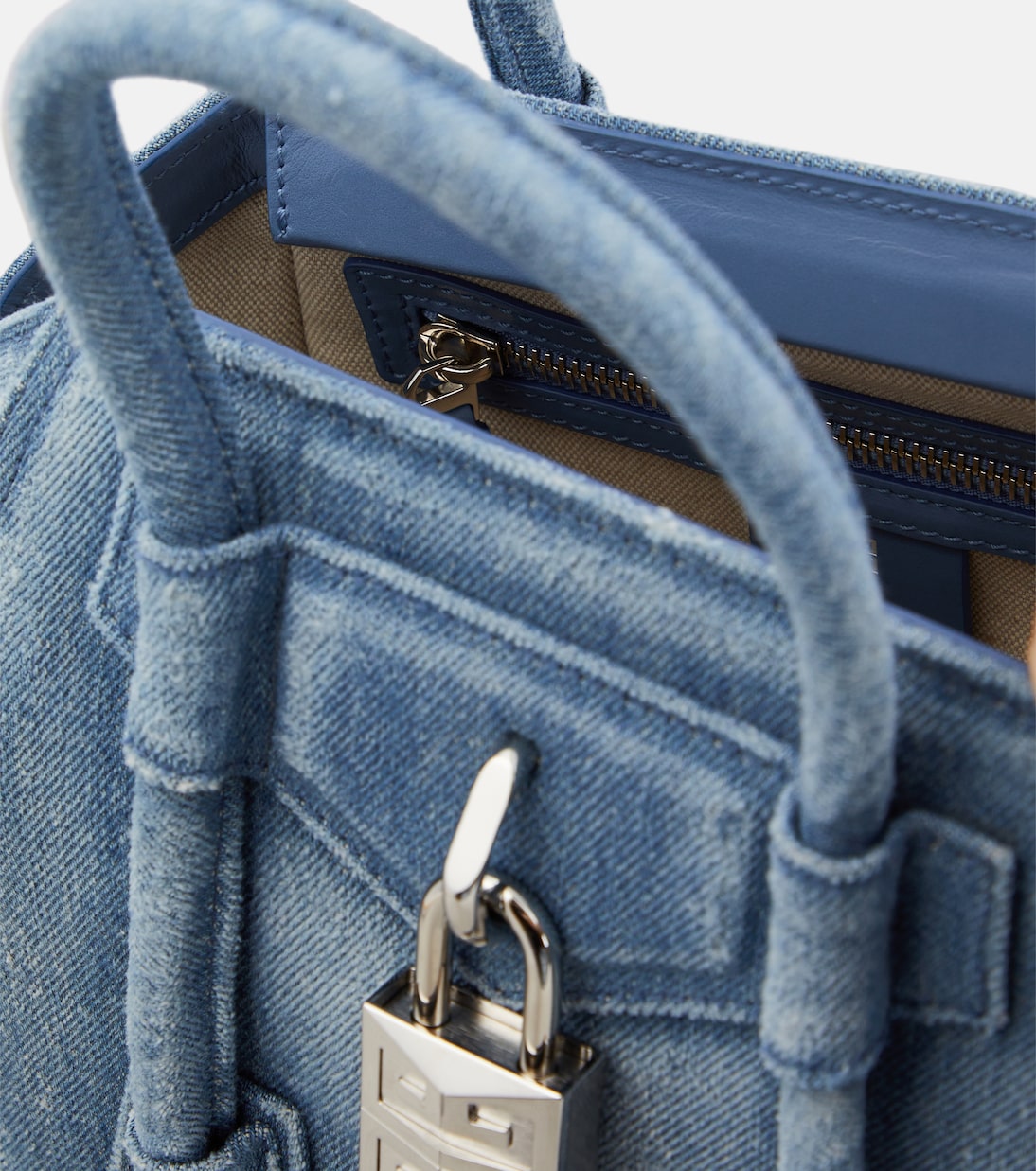 Sac Antigona Lock Mini en jean | Givenchy