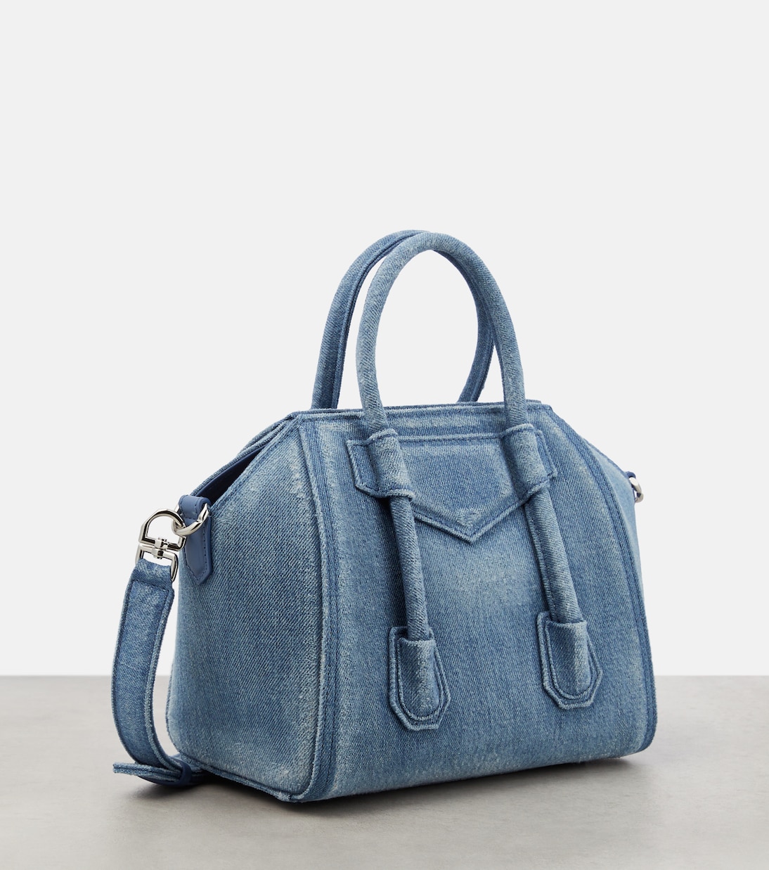 Sac Antigona Lock Mini en jean | Givenchy