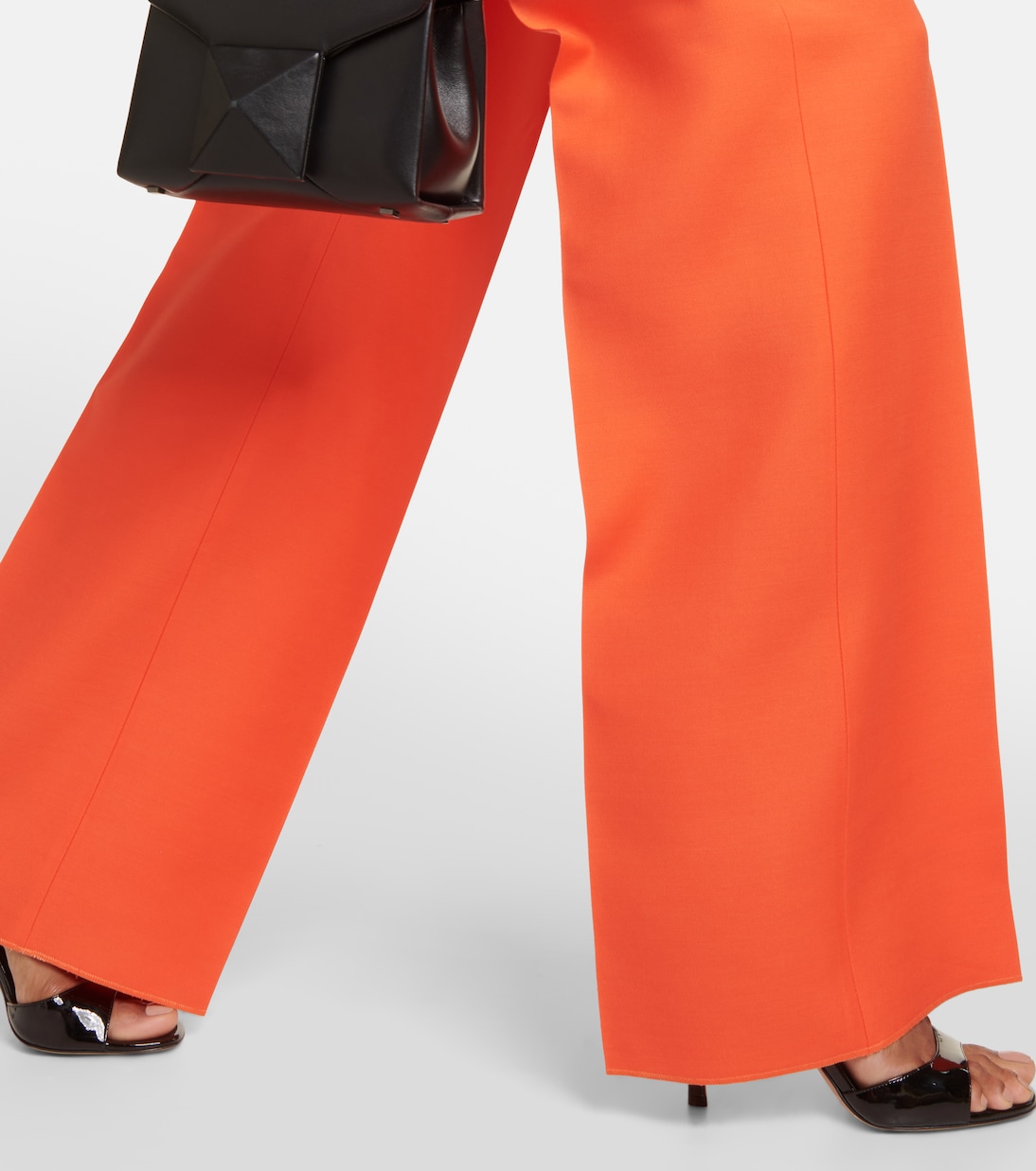 Pantaloni regular in lana e seta | Valentino
