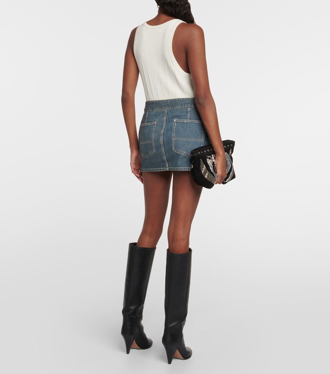 Mini-jupe Fatsia en jean | Isabel Marant