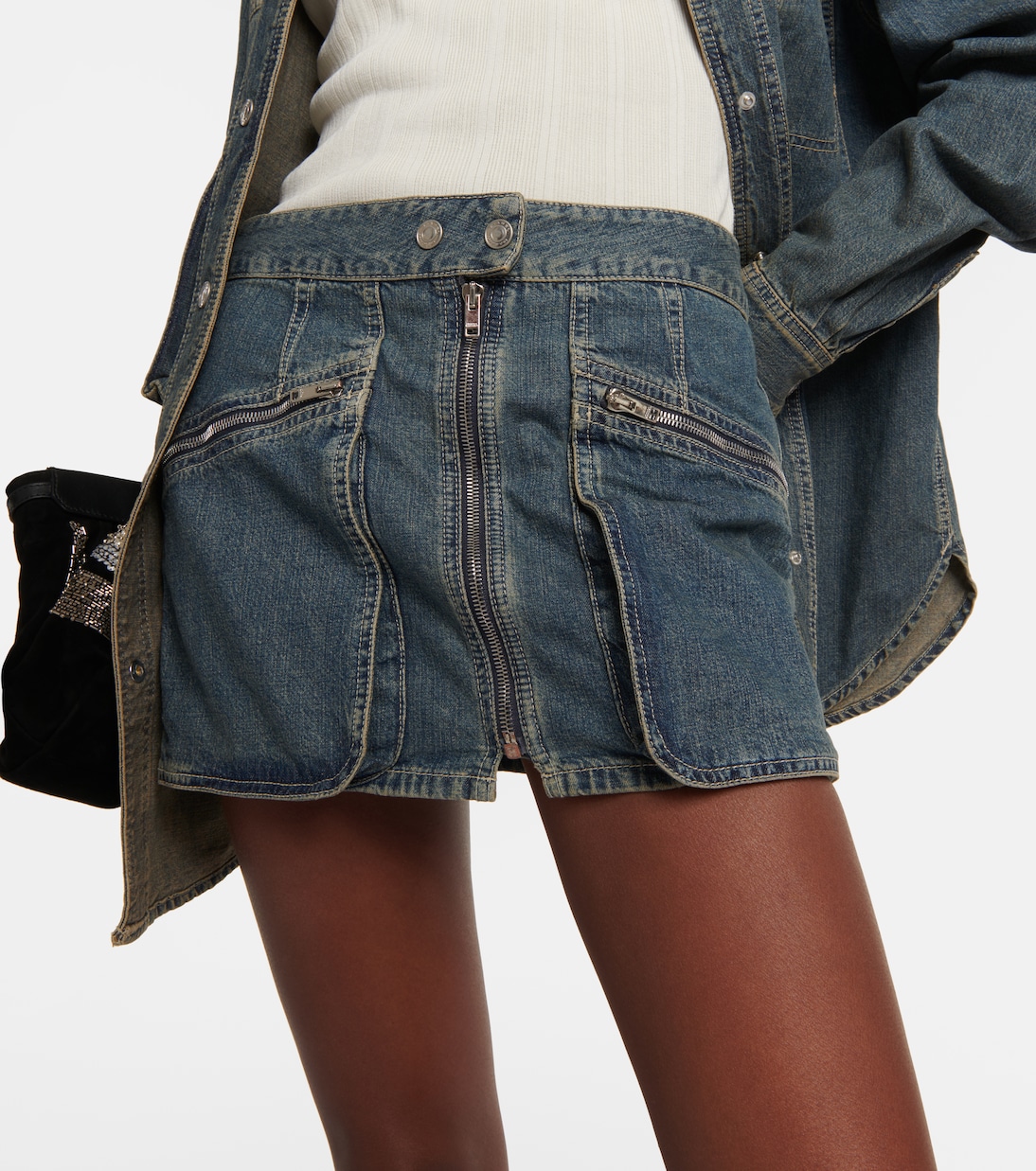 Mini-jupe Fatsia en jean | Isabel Marant