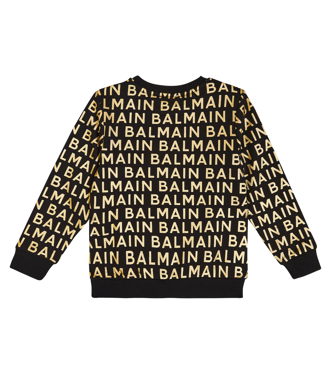 Felpa in cotone con logo | Balmain Kids