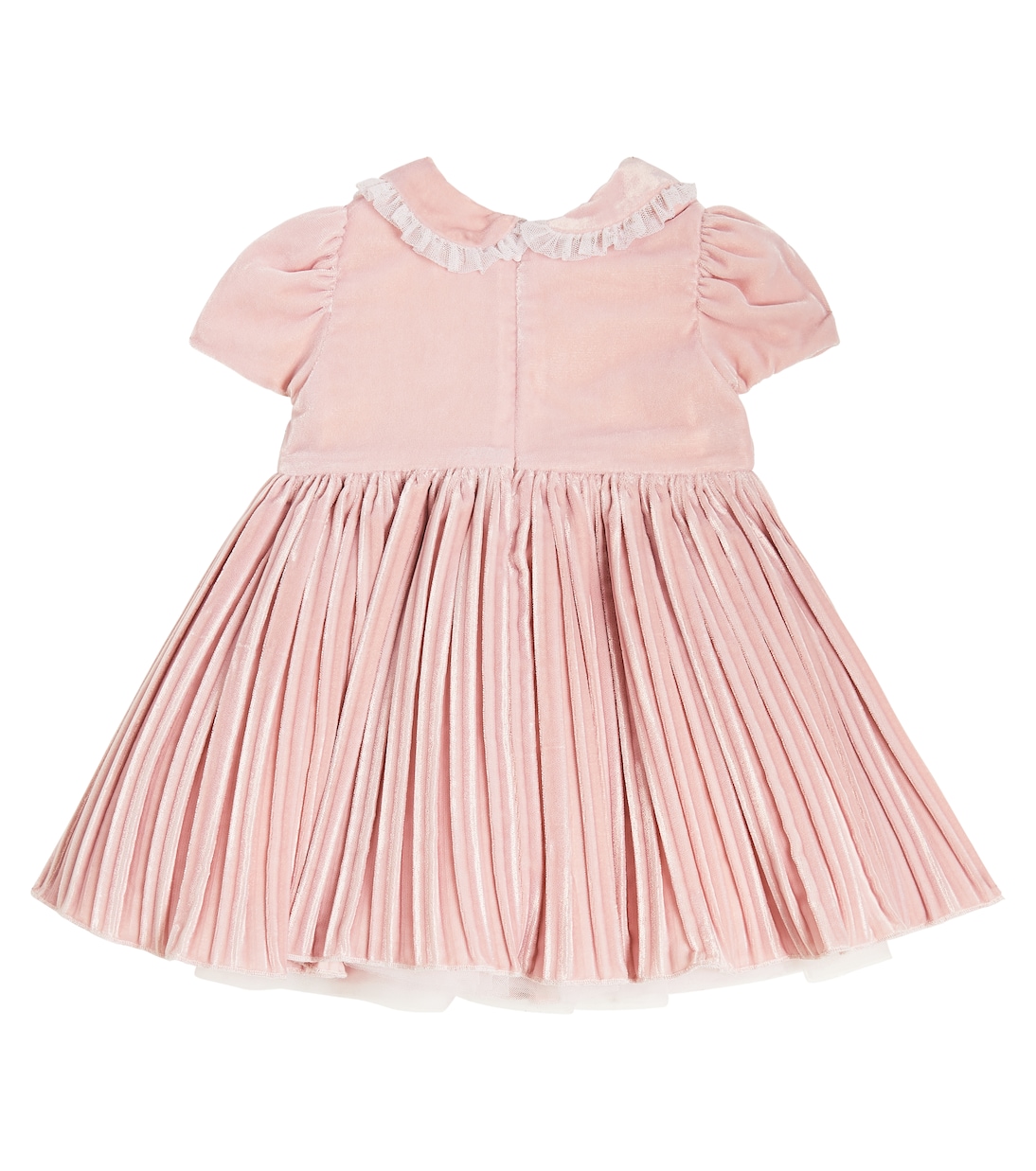 Baby velvet and tulle dress | Monnalisa