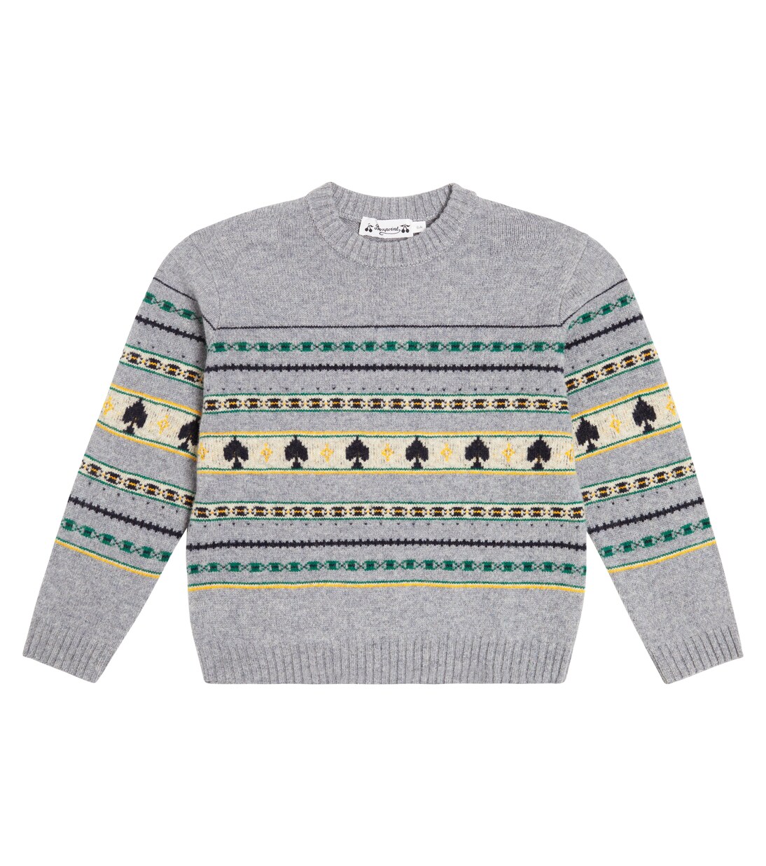 Pull Branco en jacquard de laine | Bonpoint