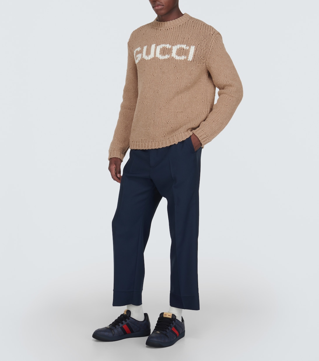 Sneakers Screener GG mit Leder | Gucci