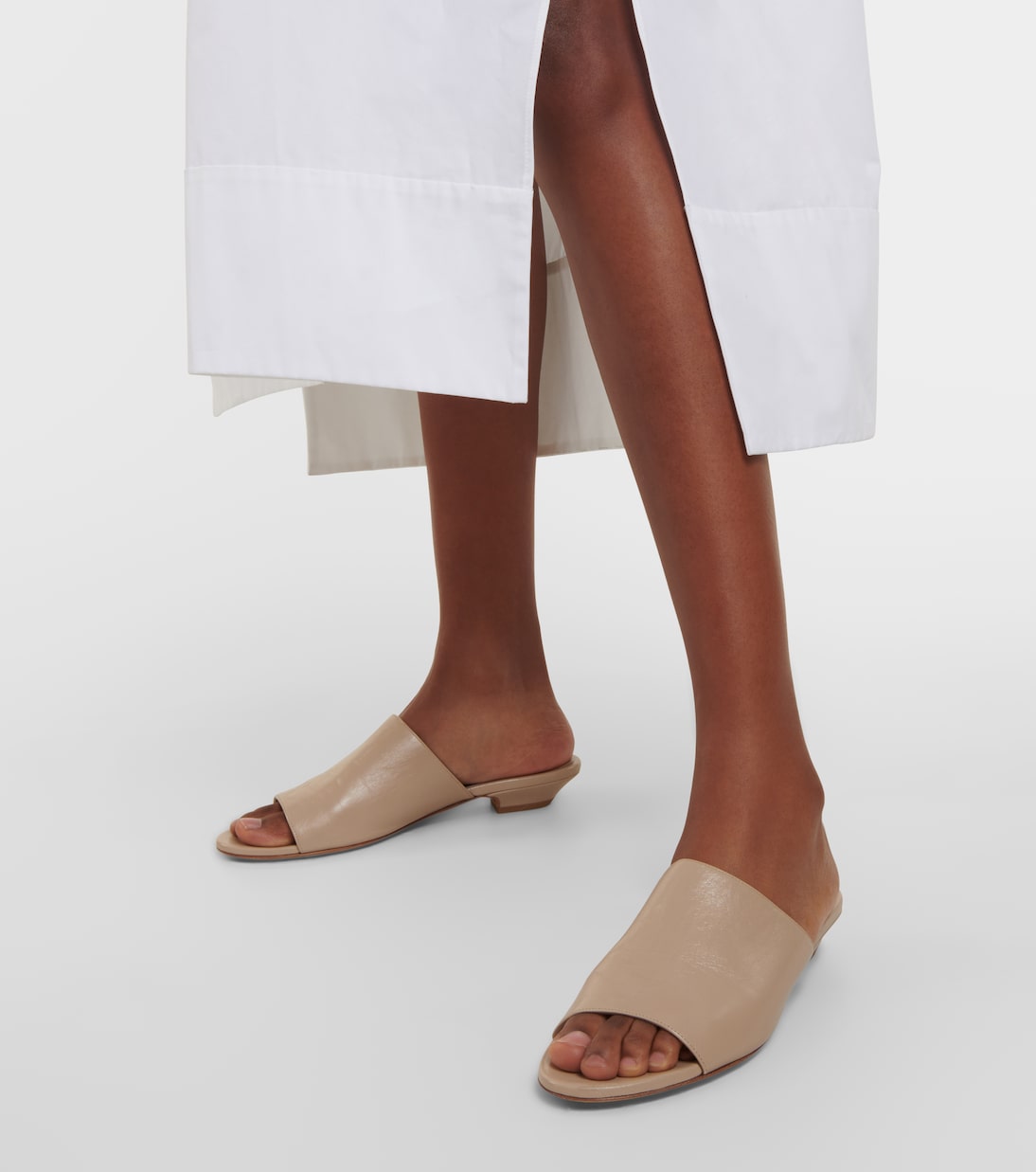 Marion leather slides | Khaite