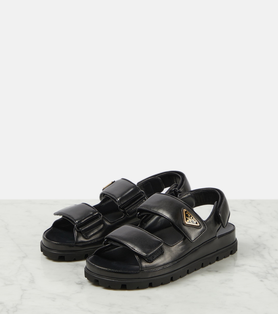 Sandalen aus Leder | Prada