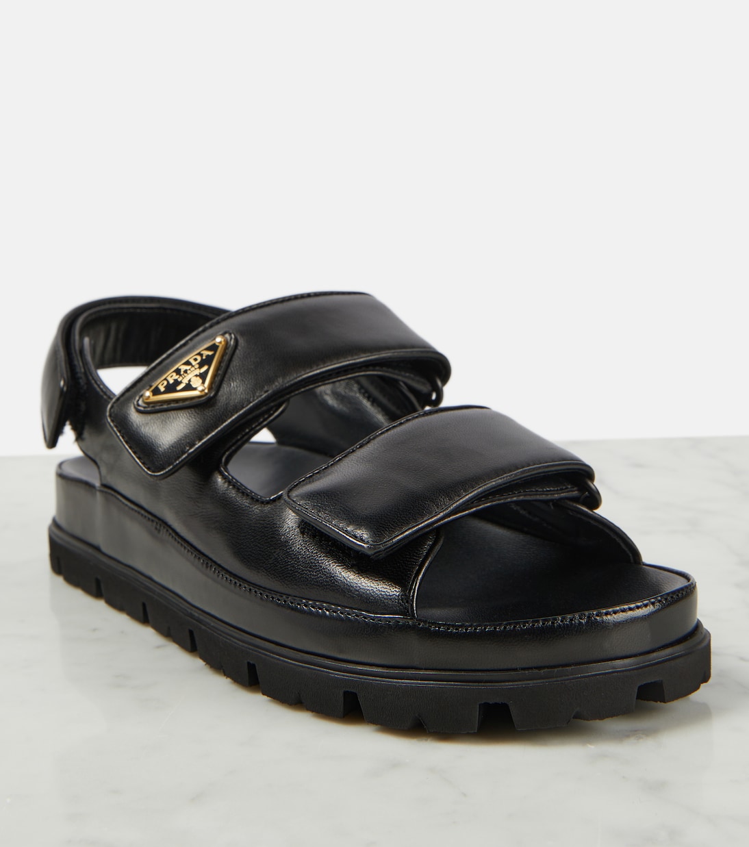 Sandalen aus Leder | Prada
