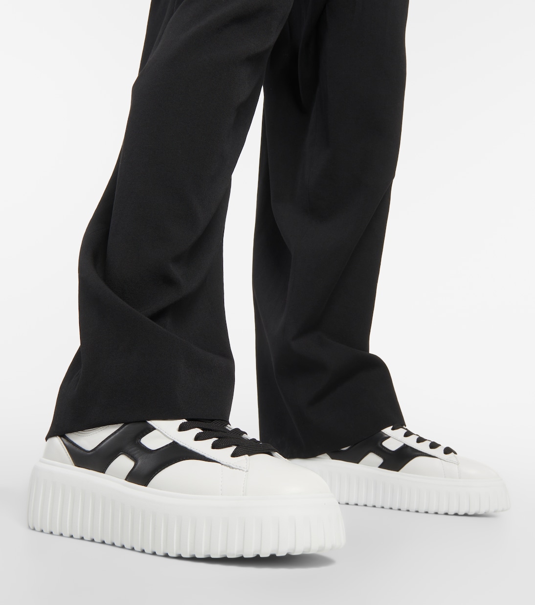 H-Stripes leather sneakers | Hogan