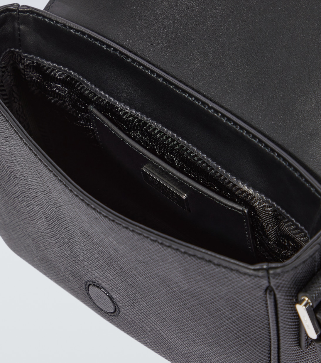 Sac en cuir Saffiano à logo | Prada