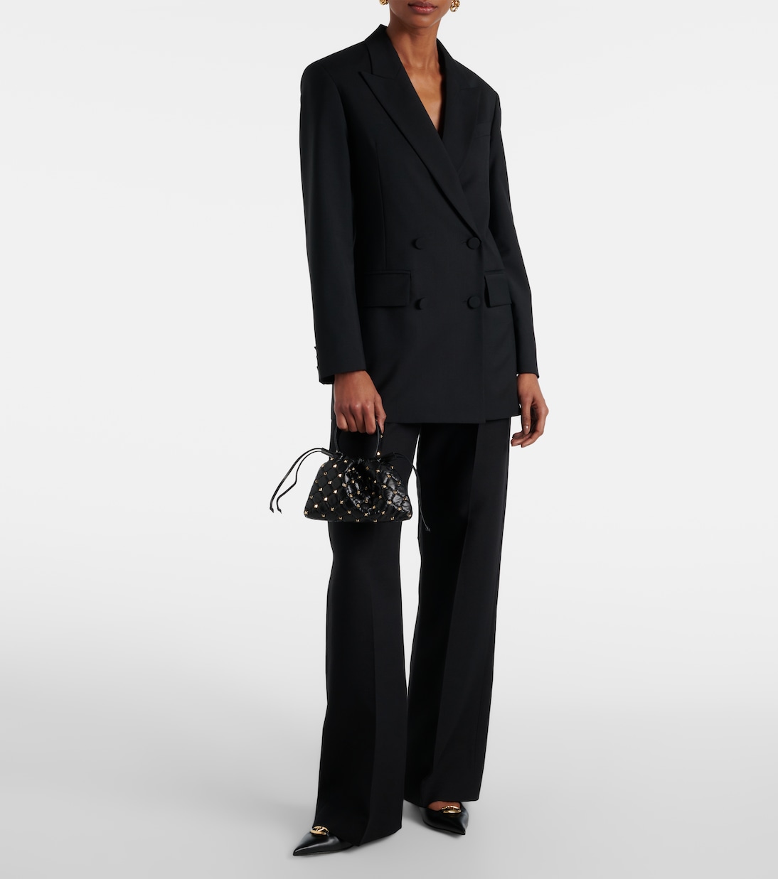 Tote Rockstud Spike Mini aus Leder | Valentino Garavani