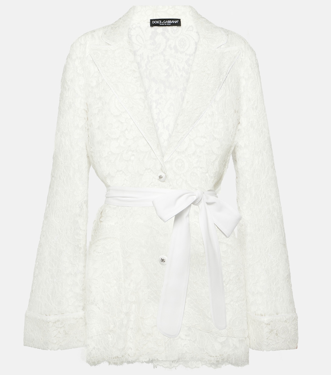 Giacca in pizzo con fiocco | Dolce&Gabbana