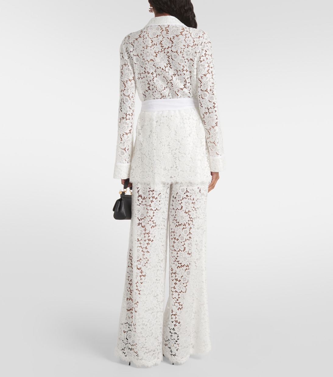 Giacca in pizzo con fiocco | Dolce&Gabbana