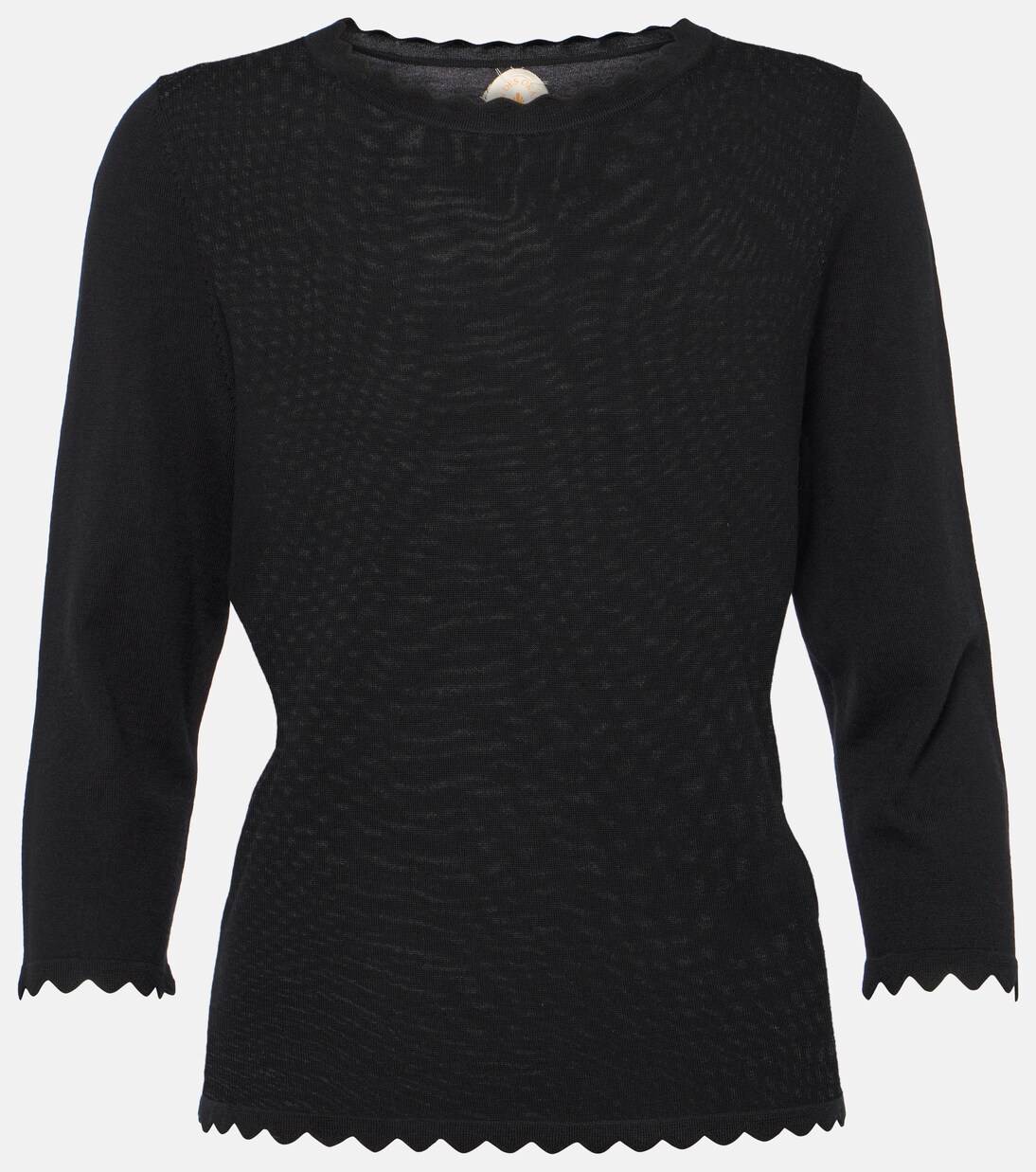 Top de lana virgen festoneado | Jardin des Orangers