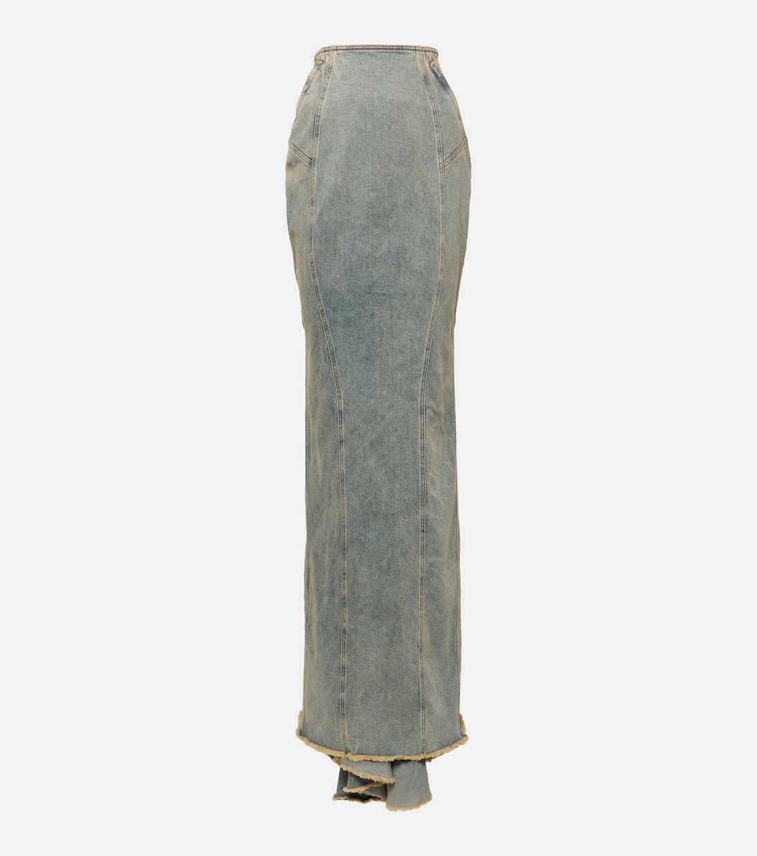 Jupe longue Caudal Fin en jean | Entire Studios